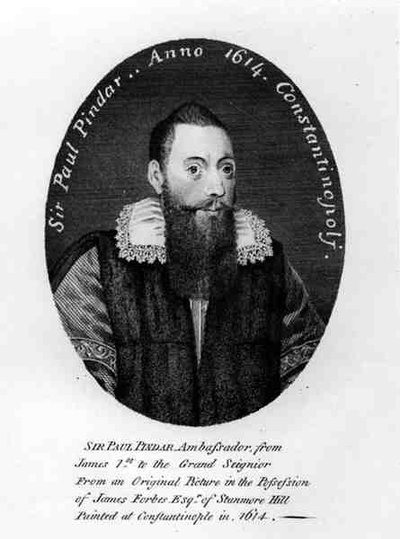 Porträt von Sir Paul Pindar (ca. 1565-1650) 1614 von English School